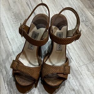 Jimmy Choo heeled sandals. Used condition. Size 37.